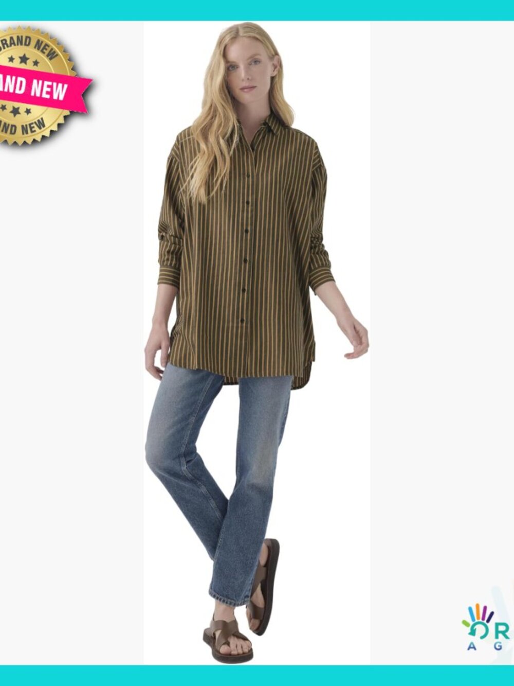 Oversized Organic Cotton Shirt Lightweight Relaxed Fit Minimal Chic